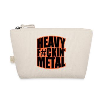 Heavy F#ckin' Metal Hard Rock Musik Text Spruch - Organic Pouch - nature - Front
