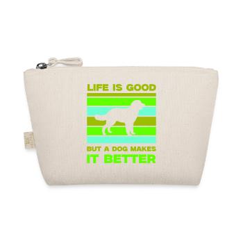 Dog life is good - Organic Pouch - nature - Front