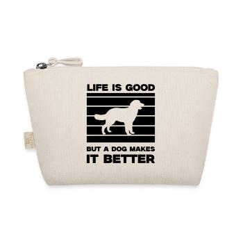 Dog life is good - Organic Pouch - nature - Front