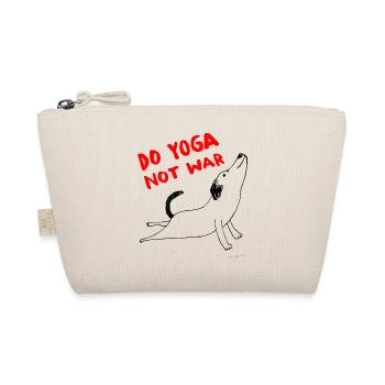 Mach Yoga statt Kriegshund - Bio-Täschchen - Natur - Vorne