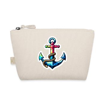 Anchor with knot polygon colorful - Organic Pouch - nature - Front