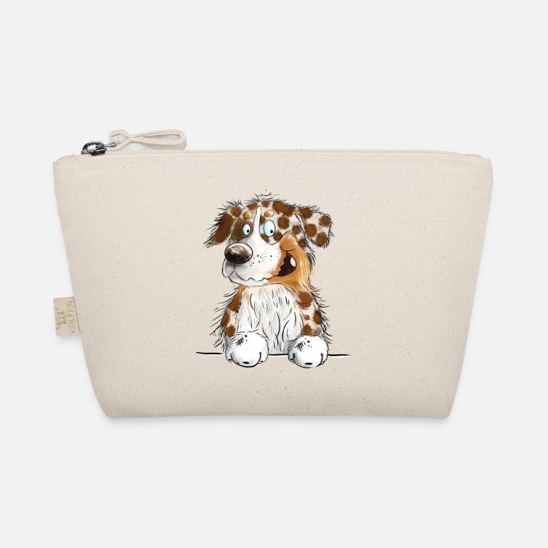 Funny Australian Shepherd Red Merle Organic Pouch