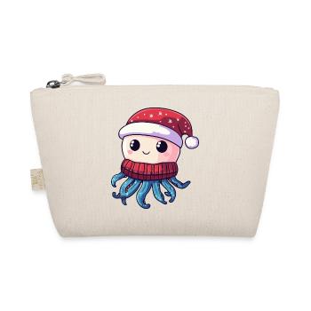 Jellyfish Christmas - Organic Pouch - nature - Front