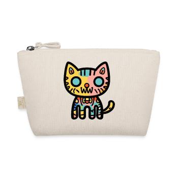 Katze Halloween Symbol Lustig - Bio-Täschchen - Natur - Vorne