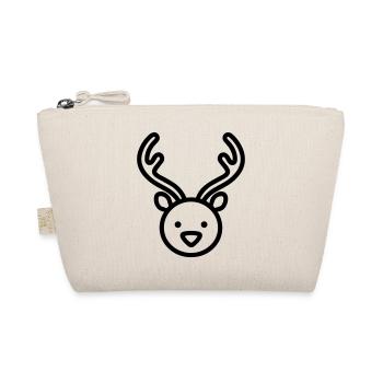 Christmas Reindeer - Organic Pouch - nature - Front