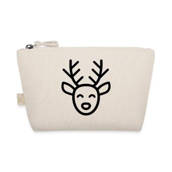 Christmas Reindeer - Organic Pouch - nature - Front
