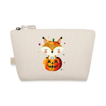 Halloween Pumpkin & Fox for Happy Halloween - Organic Pouch - nature - Front