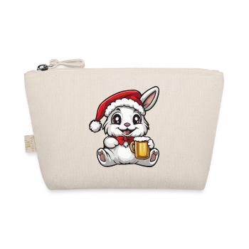 Hase Weihnachten Bier - Bio-Täschchen - Natur - Vorne