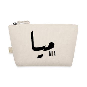 Mia name in Arabic - Organic Pouch - nature - Front