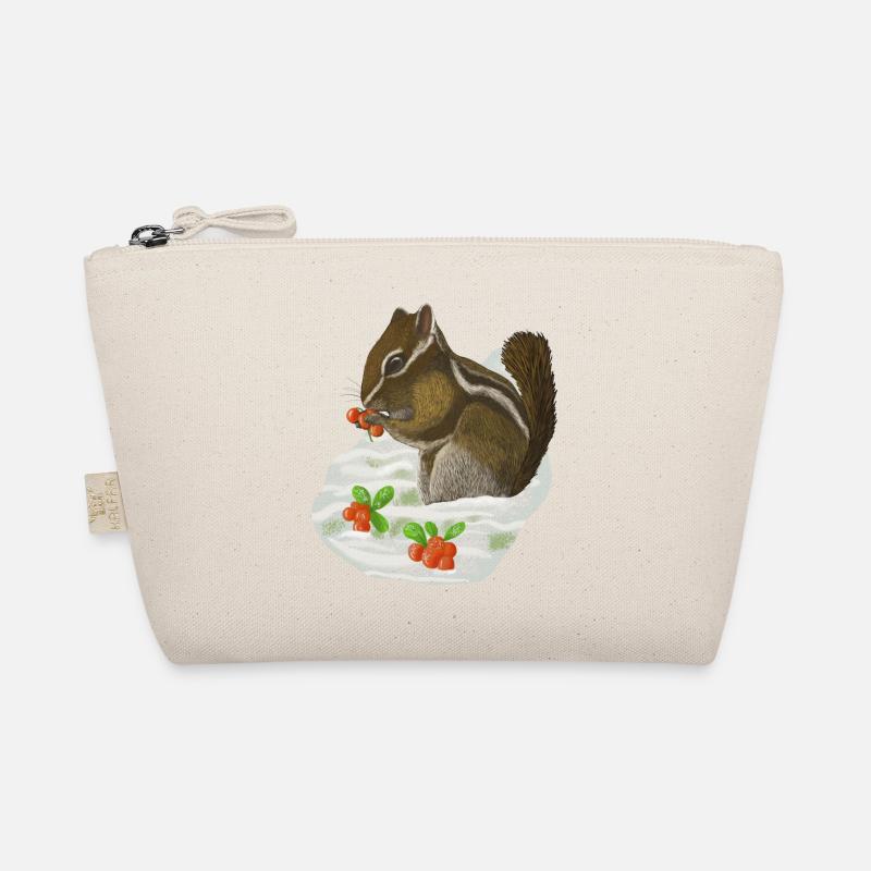 Chipmunk Streifenhörnchen Bio-Täschchen