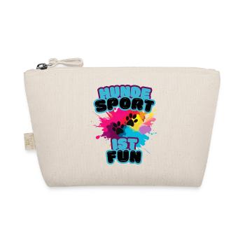 Hundesport ist fun rainbow blue - Bio-Täschchen - Natur - Vorne