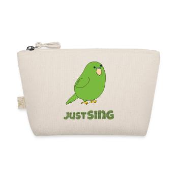 wellensittich just sing - Bio-Täschchen - Natur - Vorne