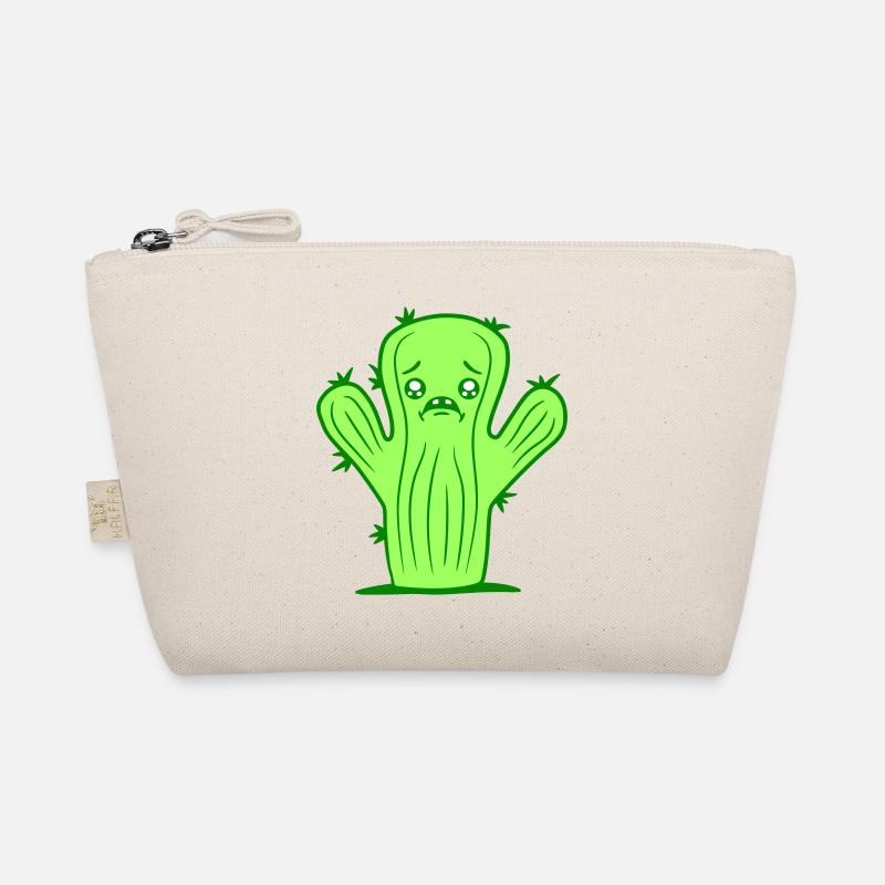 Cactus Face Sad Crying Unhappy Lonely Organic Pouch