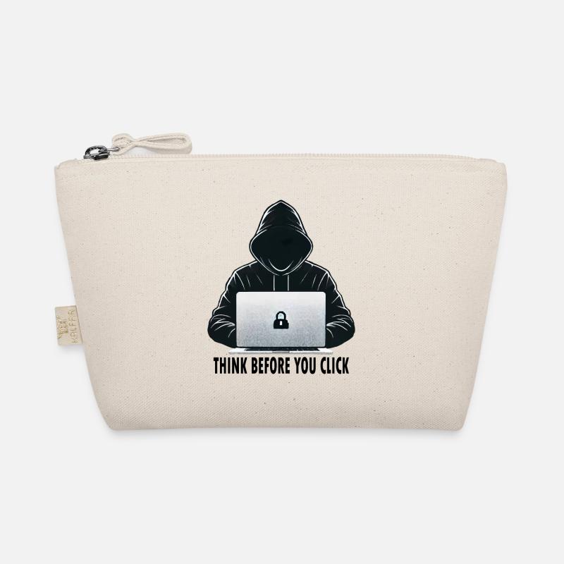 Think Before You Click - Cybersecurity Awareness Organic Pouch