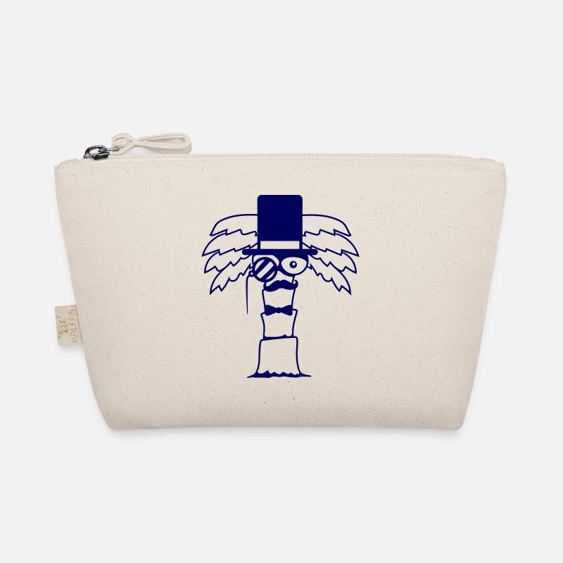 Palm Tree Sir Gentleman Mr. Monocle Top Hat Cool Organic Pouch