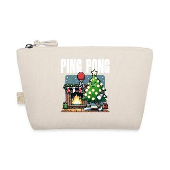 Table Tennis Christmas Tree Costume Christmas Tree - Organic Pouch - nature - Front