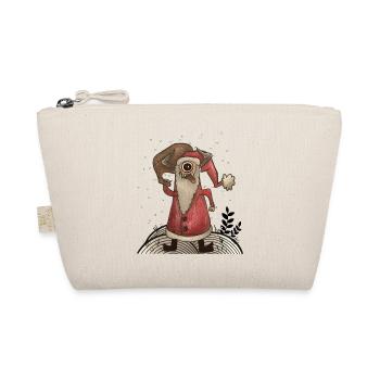 Funny Santa Claus Monster - Organic Pouch - nature - Front
