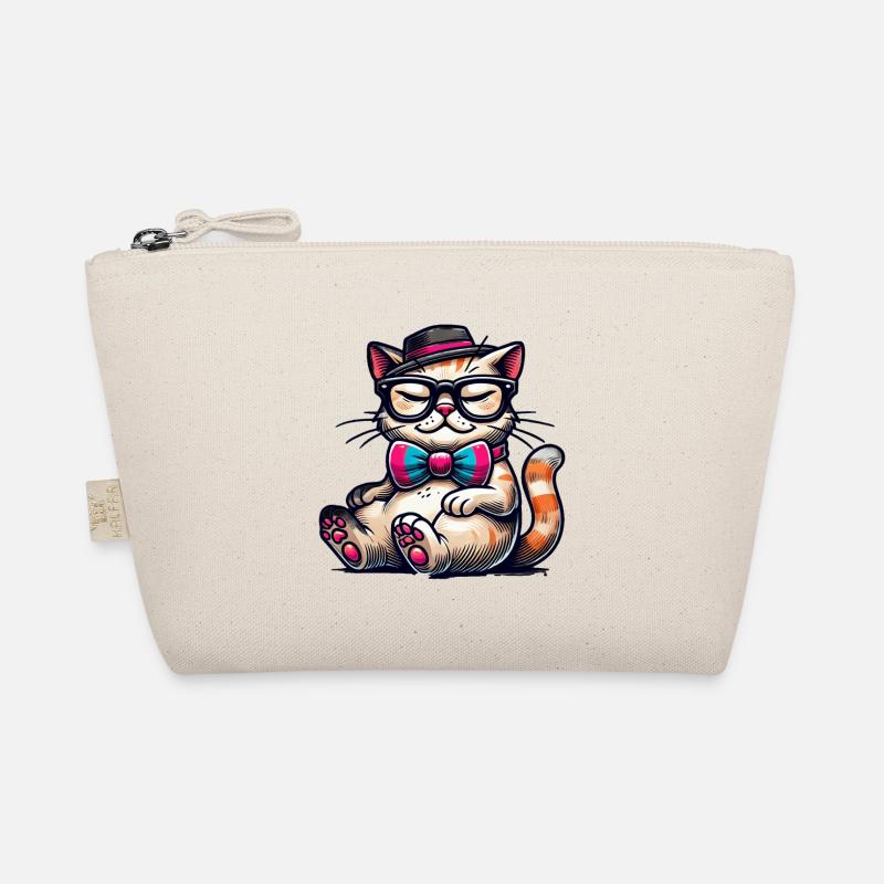 stilvolle Katze Bio-Täschchen