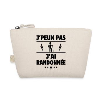 J'peux pas j'ai randonnée, randonneur, randonneuse - Trousse biologique - nature - Devant