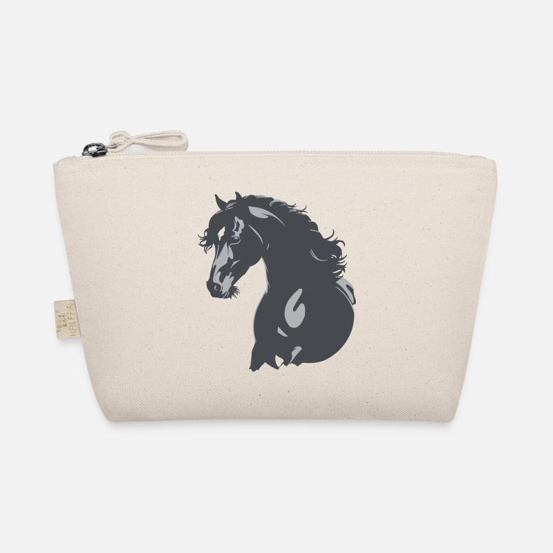 Silhouette de cheval noir Trousse biologique