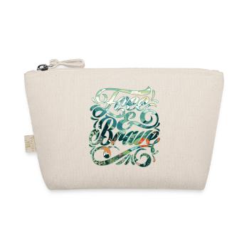 Free & Brave 🍀 - Organic Pouch - nature - Front