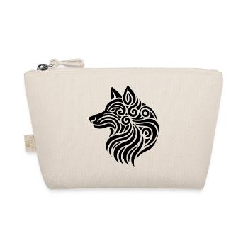 Dog Friends Tribal Dog Head - Organic Pouch - nature - Front