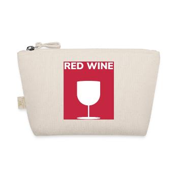 Gift for Red Wine, Lover - Organic Pouch - nature - Front