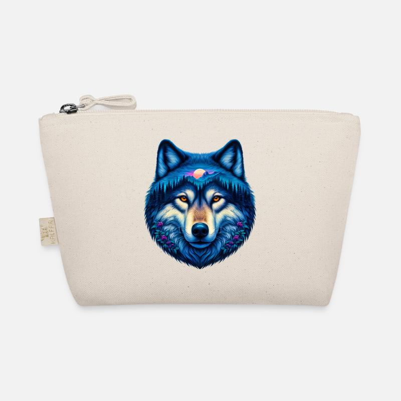 Wolf - Bio-Täschchen - Natur