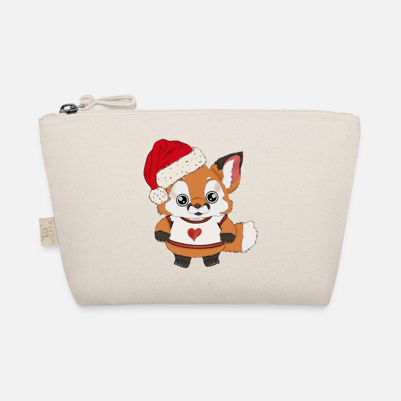 Bébé renard avec chapeau de Père Noël Trousse biologique