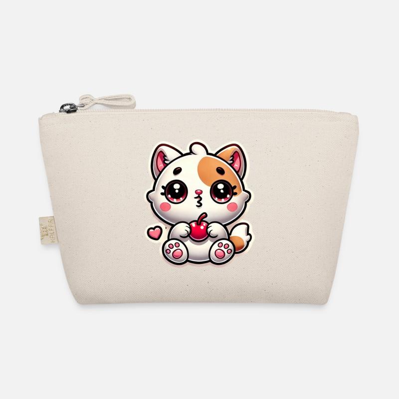 Rêve de chat mignon avec cerise Trousse biologique
