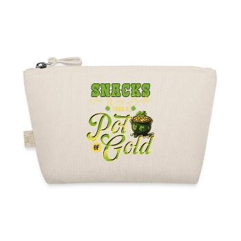 Snacks sind besser als ein Topf Gold St Patricks - Bio-Täschchen - Natur - Vorne