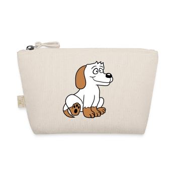 chien assis mignon petit chiot heureux animal de compagnie - Trousse biologique - nature - Devant