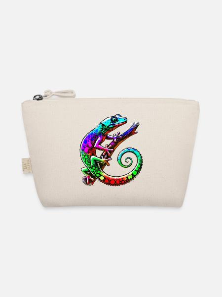 Gecko - Bio-Täschchen - Natur - Vorne