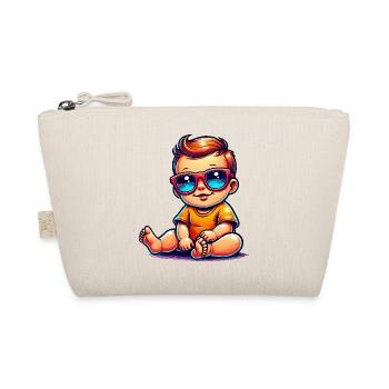 Baby Comic Sonnenbrille - Bio-Täschchen - Natur - Vorne