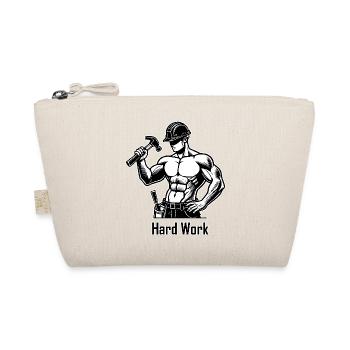 Ouvrier du bâtiment seins nus - Hard Work Design - Trousse biologique - nature - Devant