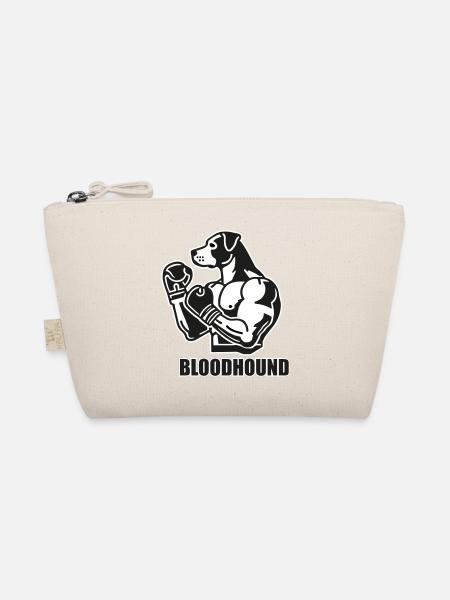 Chien de combat avec des gants de boxe - Conception Bloodhound - Trousse biologique - nature - Devant
