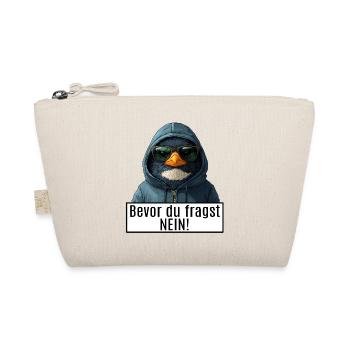 drôle de dicton avec le pingouin Becor tu demandes non - Trousse biologique - nature - Devant
