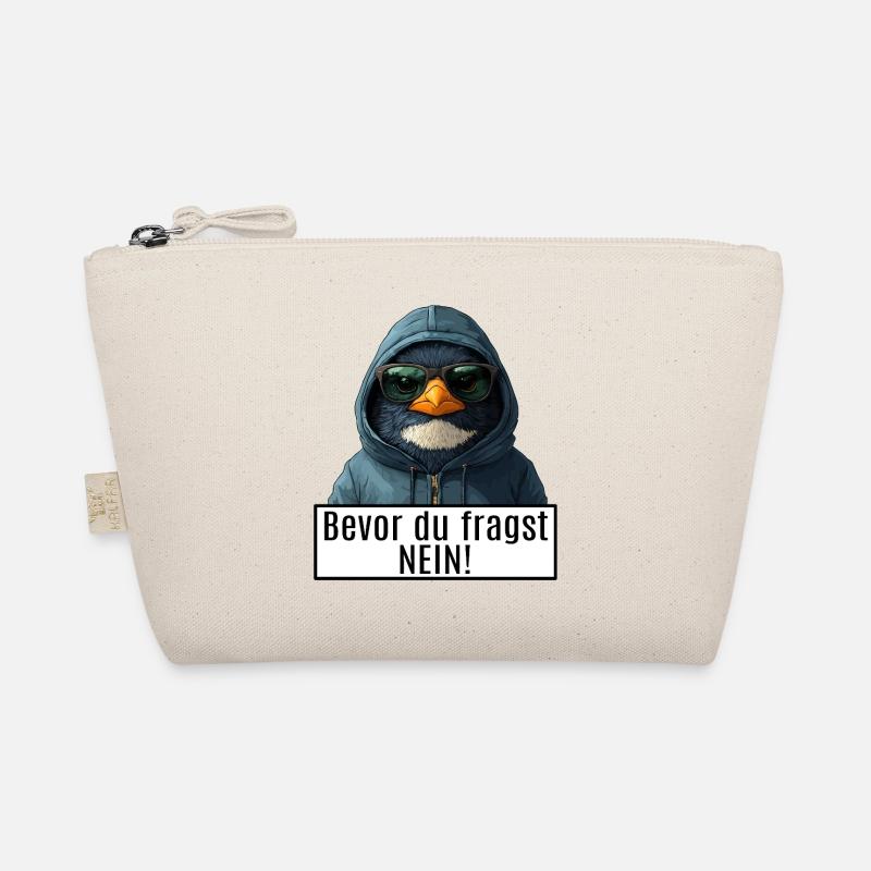 funny saying with penguin Becor you ask no Organic Pouch