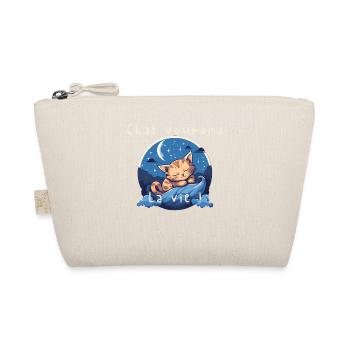 Chaton rêveur sur vague nocturne - Trousse biologique - nature - Devant
