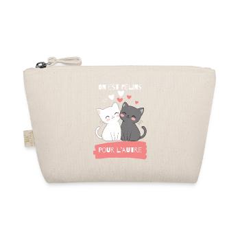 Félins amoureux pour l'autre - Trousse biologique - nature - Devant