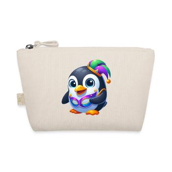 Cute Mardi Gras Penguin Disguise Carnival - Organic Pouch - nature - Front