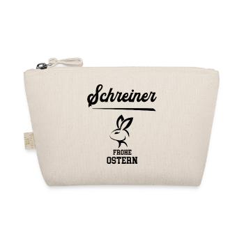 Schreiner Ostern Geschenk Schreinerei Meister Hase - Bio-Täschchen - Natur - Vorne
