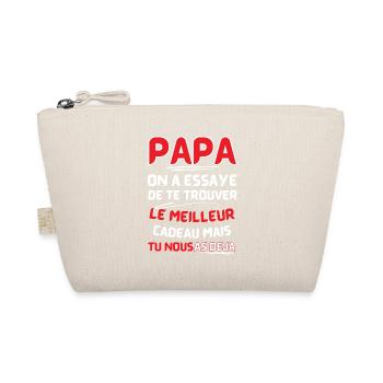 Papa: le meilleur cadeau déjà - Trousse biologique - nature - Devant