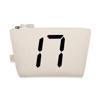Digital number 17 - Organic Pouch - nature - Front