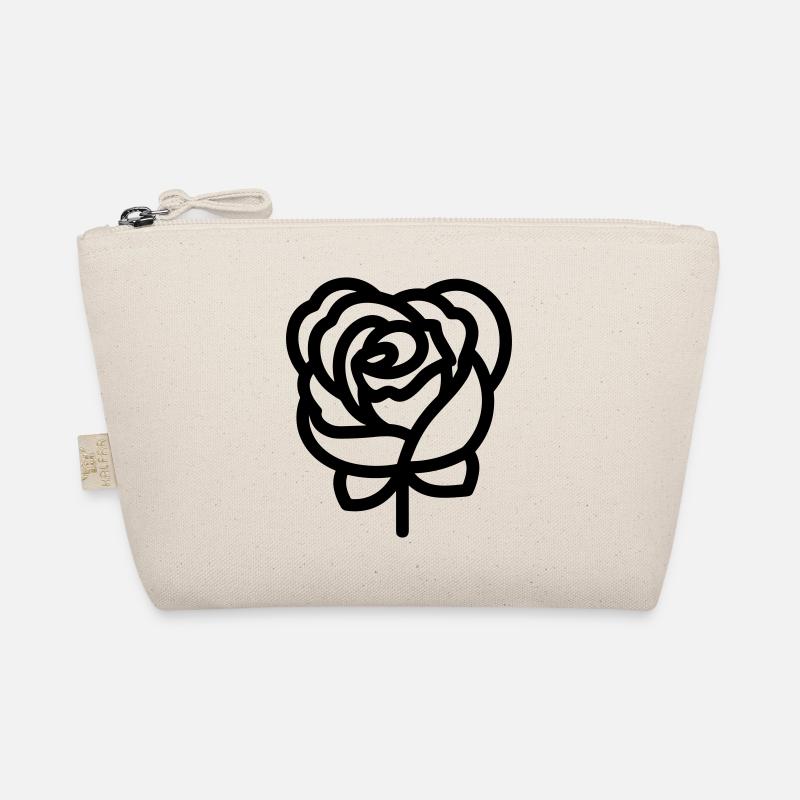 Rosa Blume Bio-Täschchen