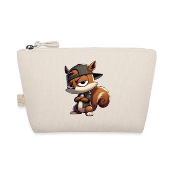 Eichhörnchen Hiphop Kappe - Bio-Täschchen - Natur - Vorne