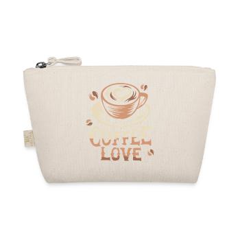 Coffee Love – Perfect Art for Coffee Lovers - Organic Pouch - nature - Front