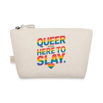 Queer And Here To Slay LGBTQ Gay Pride Month LGBT - Organic Pouch - nature - Front
