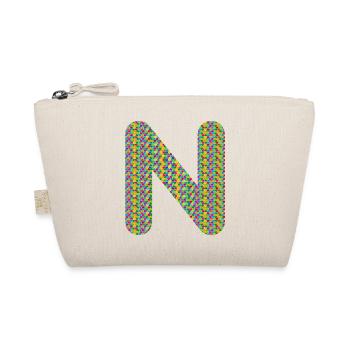 Colorful Heart N Design – Unique & Stylish! - Organic Pouch - nature - Front