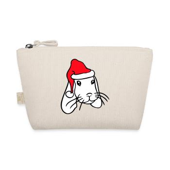 Lapin Père Noël Père Noël Chapeau Chapeau Cadeau - Trousse biologique - nature - Devant